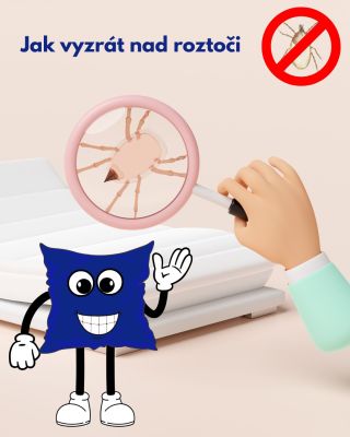 💡Tip od BESÁKA: Jak vyzrát nad roztoči! 💡 👉Perte povlečení alespoň 1x za 14 dní na 60 °C 👉Nešetřete na kvalitním povlečení...